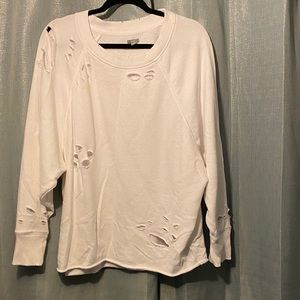 Distressed aerie sweatshirt